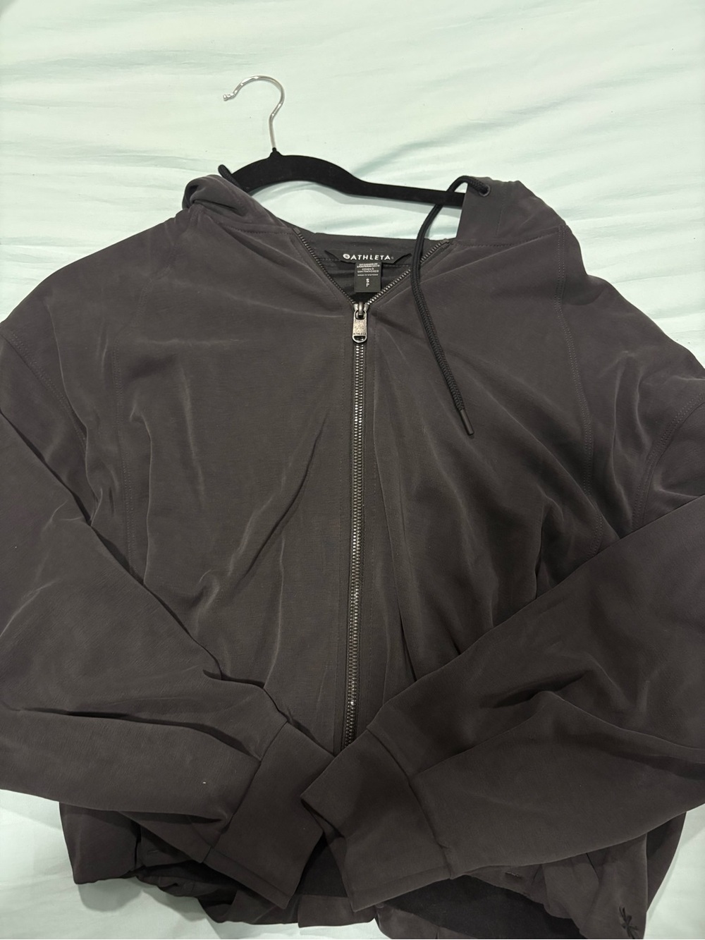 Athleta Soft Stream Zip-Up Hoodie Gray